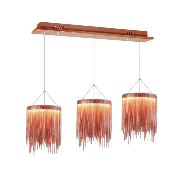 Lampa nad stół kryształowa wisząca CASCATA COOPER 54W LED ML3799 Milagro