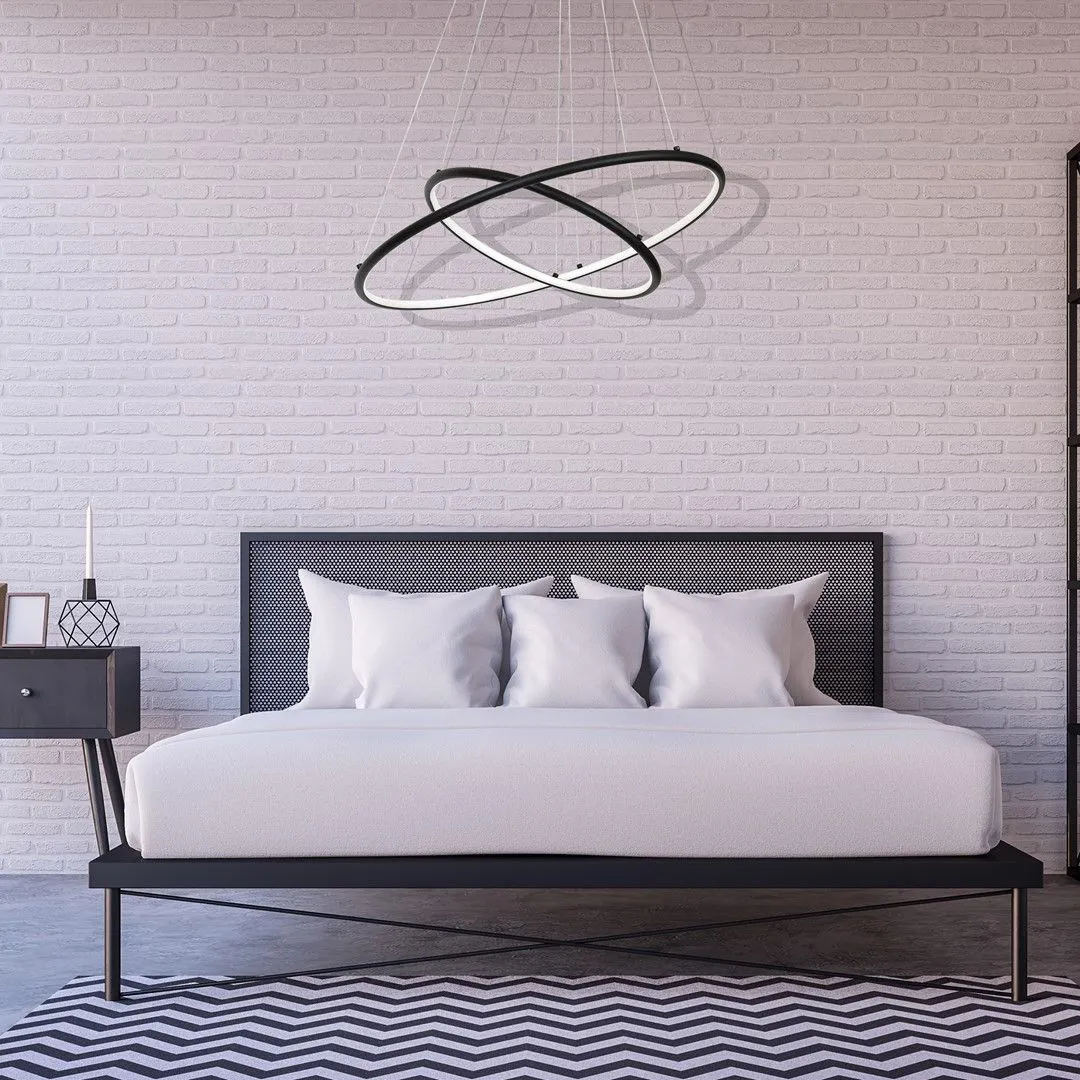 Lampa wisząca RING ORION okręgi LED BLACK ML508 Milagro - obrazek 6