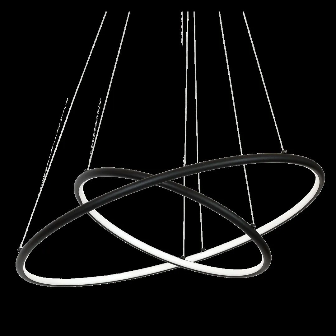 Lampa wisząca RING ORION okręgi LED BLACK ML508 Milagro - obrazek 8