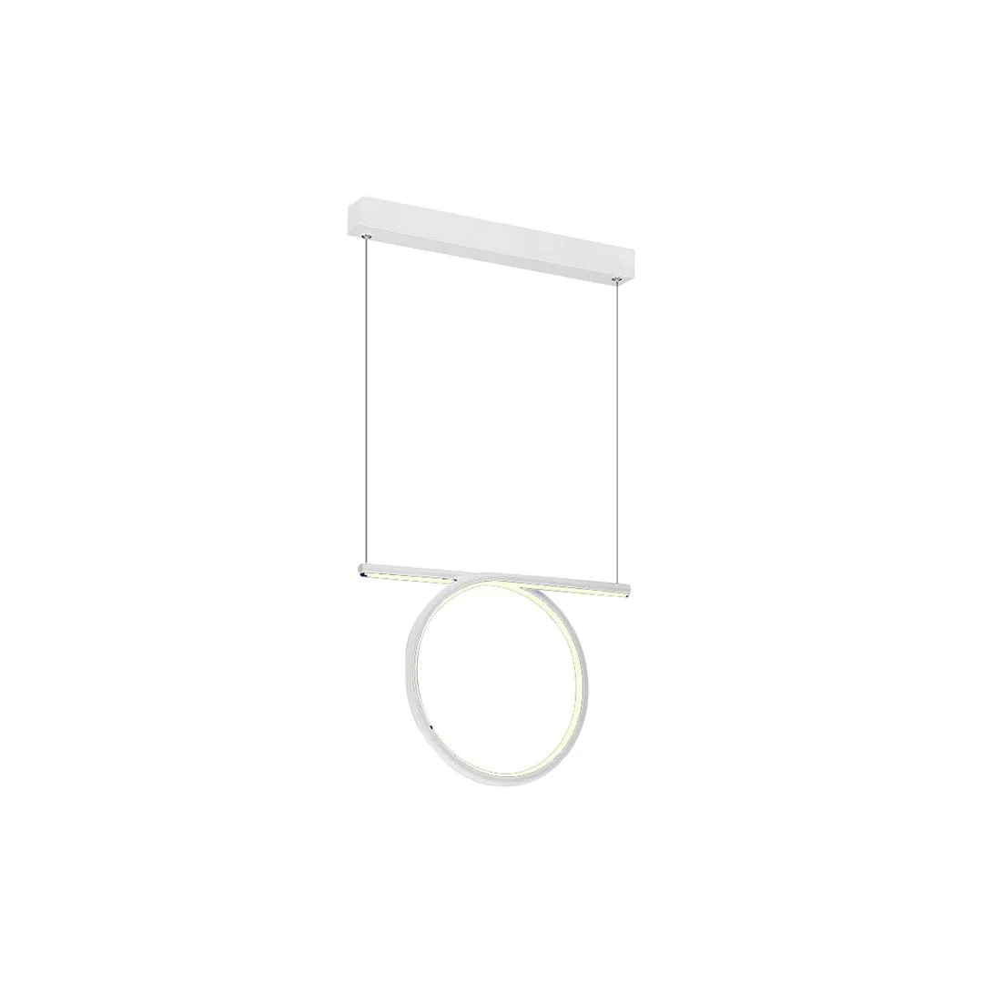 Lampa wisząca RING LOOP okręgi LED WHITE ML520 Milagro