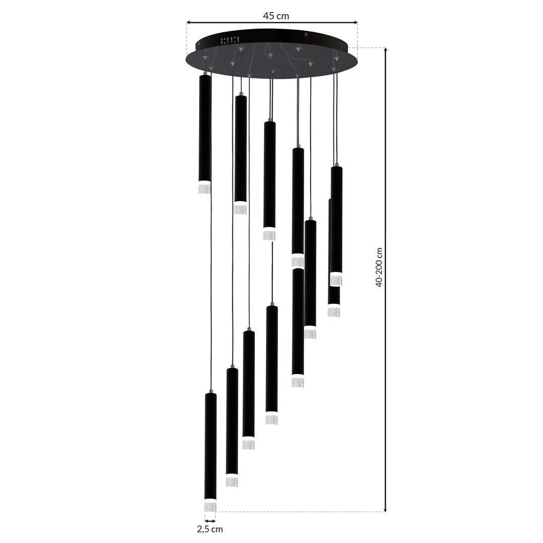 Lampa wisząca nowoczesna Carbon ML6161 - Milagro - obrazek 7