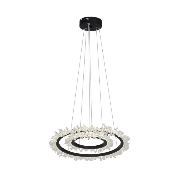 Lampa kryształowa wisząca FROZEN 60W LED ML617 - Milagro