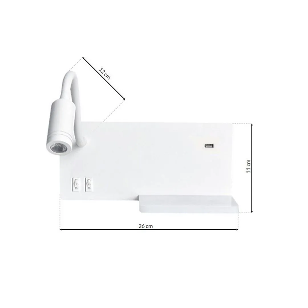 Kinkiet nowoczesny Shelf ML6343 - Milagro - obrazek 7