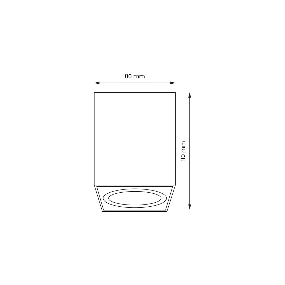 Bima Spot Square White ML7012- Milagro - obrazek 4