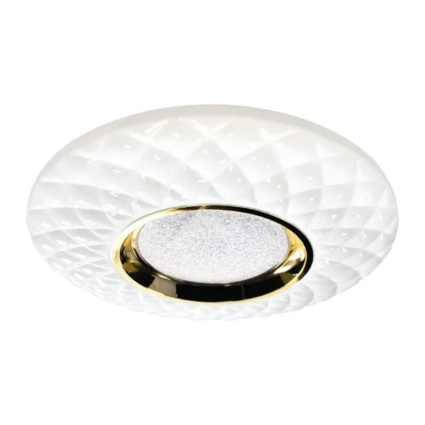 Plafon klasyczny TOKYO GOLD 24W Ø400 mm + Pilot ML7908 - Milagro