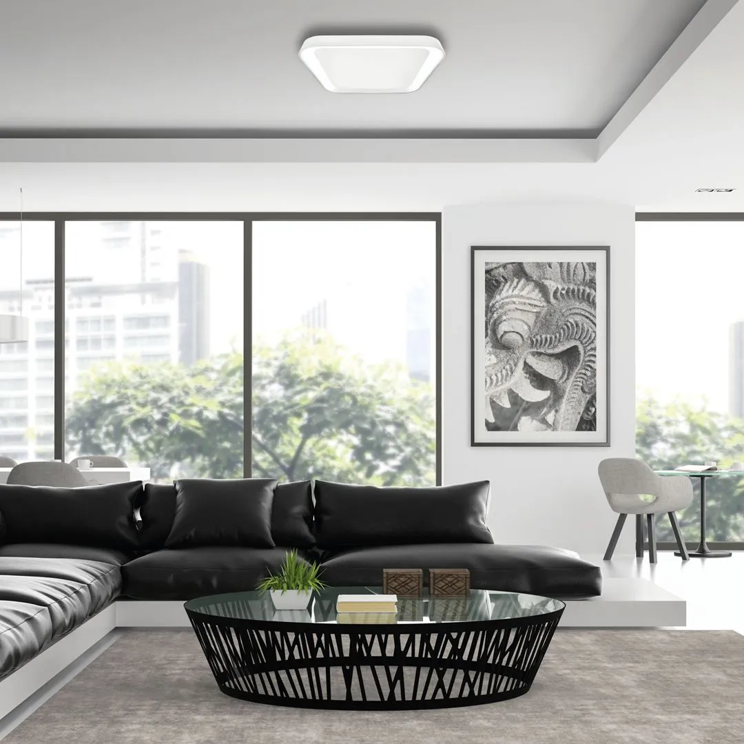 Plafon nowoczesny Lampa na pilota QUADRO WHITE 38W ML7928- Milagro - obrazek 2