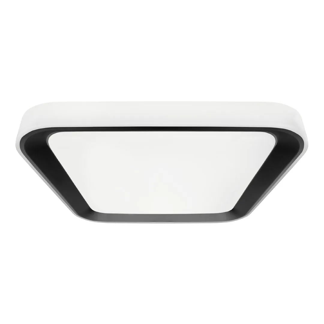 Plafon nowoczesny Lampa na pilota QUADRO BLACK 66W ML7932- Milagro