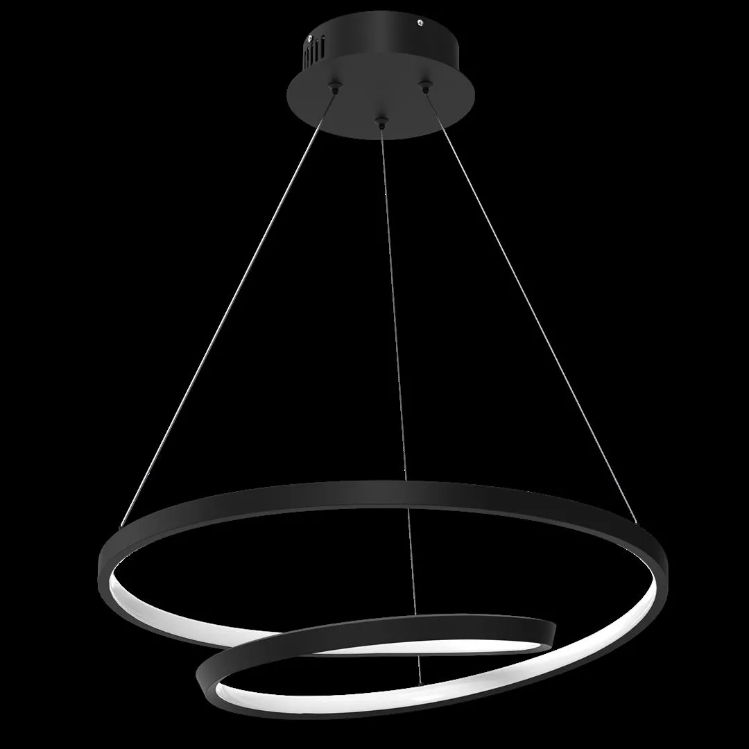 Lampa wisząca RING LUCERO BLACK 48W LED ML7948- Milagro - obrazek 7