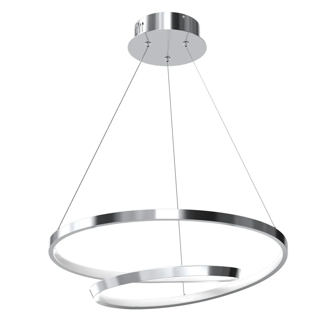 Lampa wisząca RING LUCERO CHROME 48W LED ML7949- Milagro