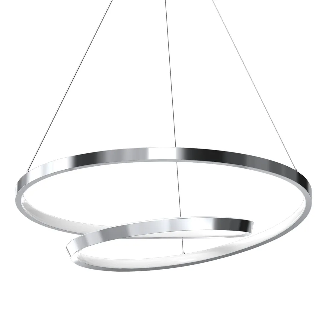 Lampa wisząca RING LUCERO CHROME 48W LED ML7949- Milagro - obrazek 2
