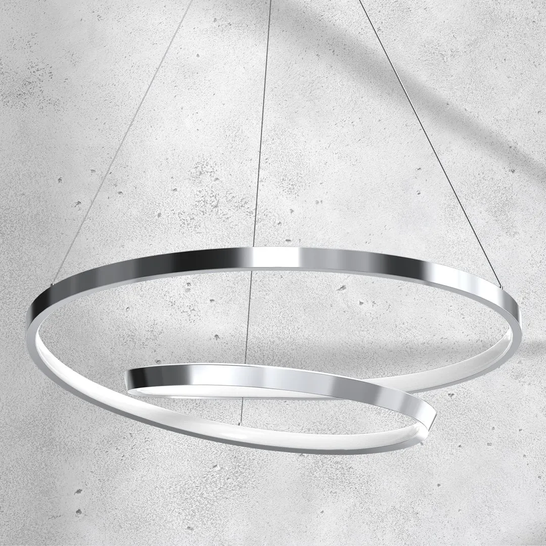 Lampa wisząca RING LUCERO CHROME 48W LED ML7949- Milagro - obrazek 3