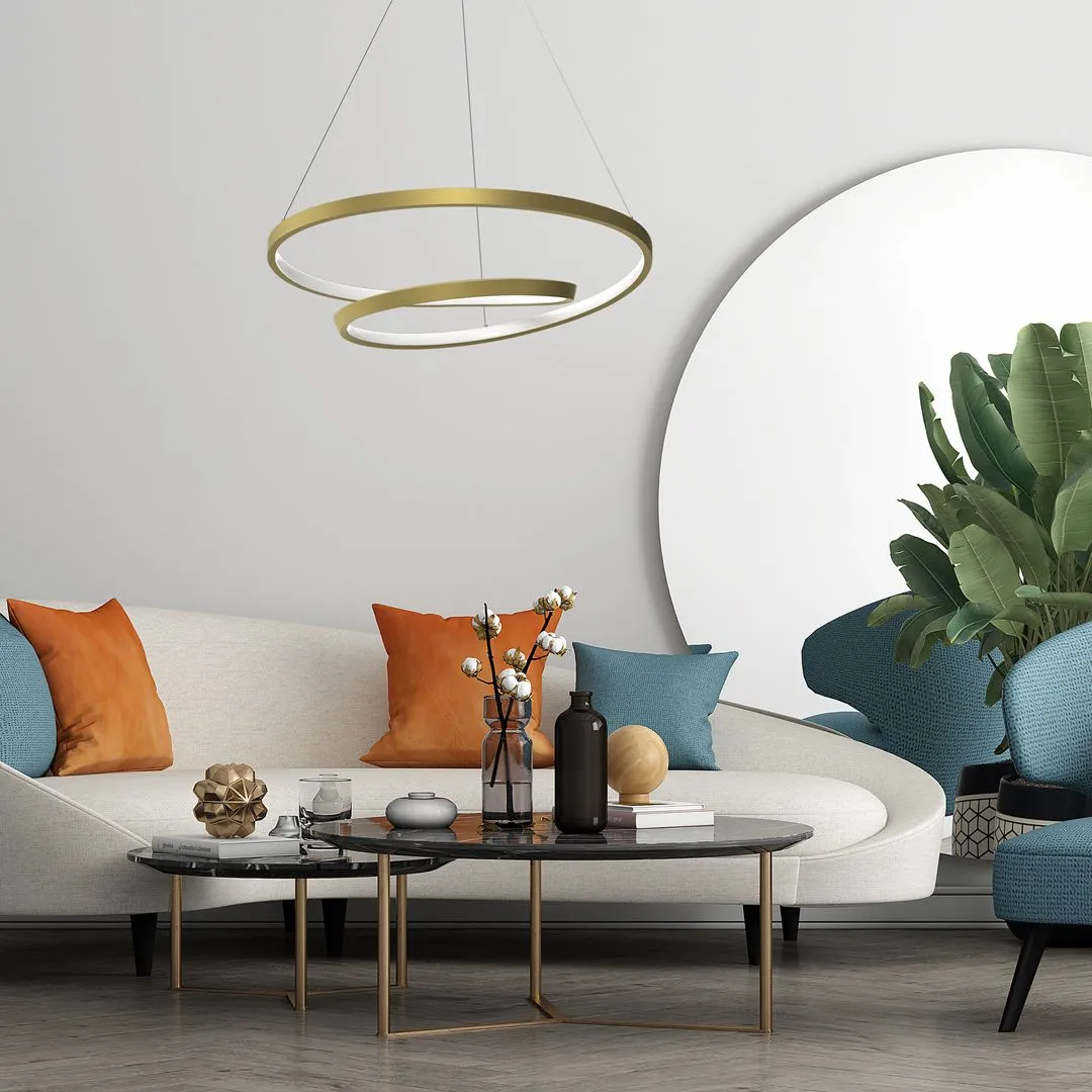 Lampa wisząca RING LUCERO GOLD 48W LED ML7950- Milagro - obrazek 4