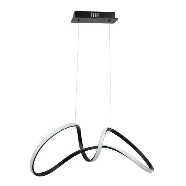 Lampa wisząca RING TESORO BLACK 48W LED ML7951- Milagro
