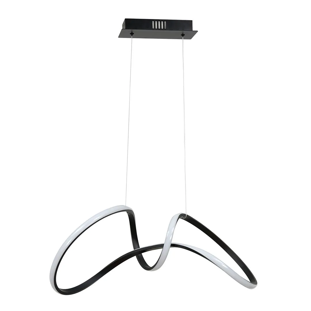 Lampa wisząca RING TESORO BLACK 48W LED ML7951- Milagro