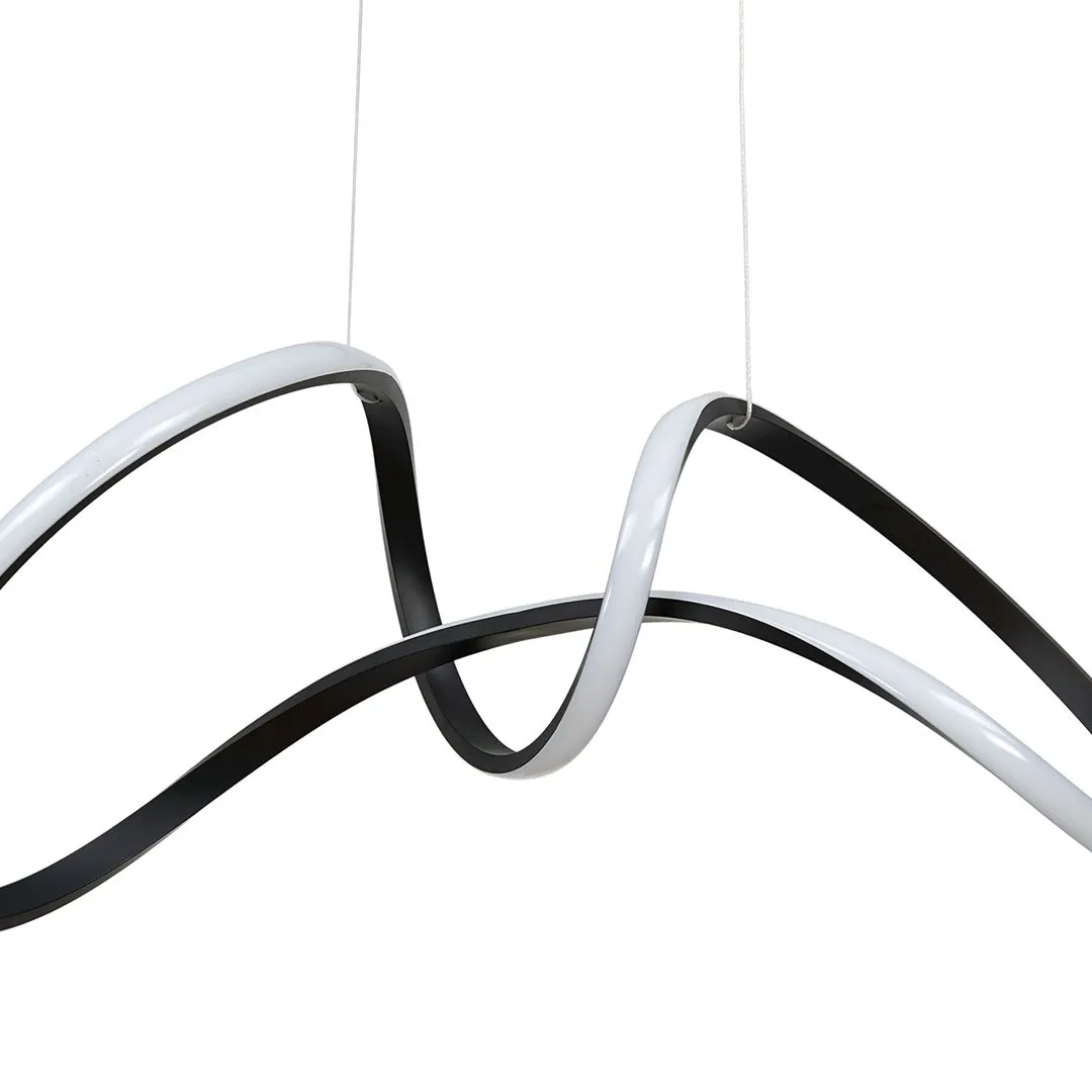 Lampa wisząca RING TESORO BLACK 48W LED ML7951- Milagro - obrazek 2