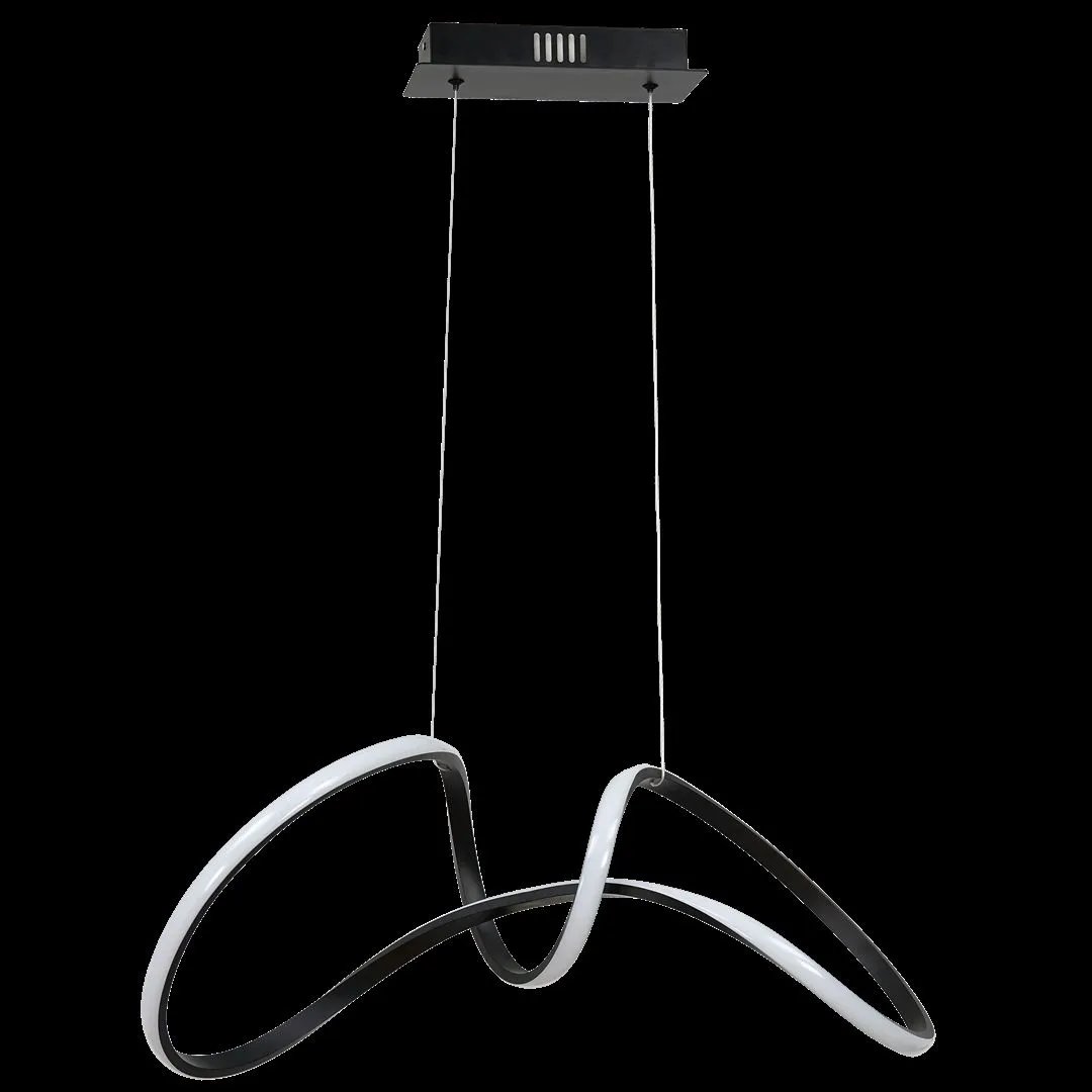 Lampa wisząca RING TESORO BLACK 48W LED ML7951- Milagro - obrazek 6