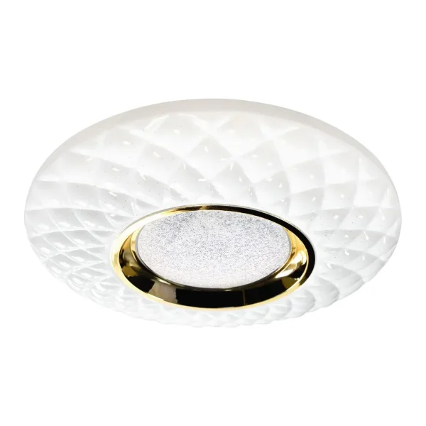 Plafon nowoczesny Lampa na pilota złoty TOKYO GOLD 48W Ø500 mm + Pilot ML8125- Milagro