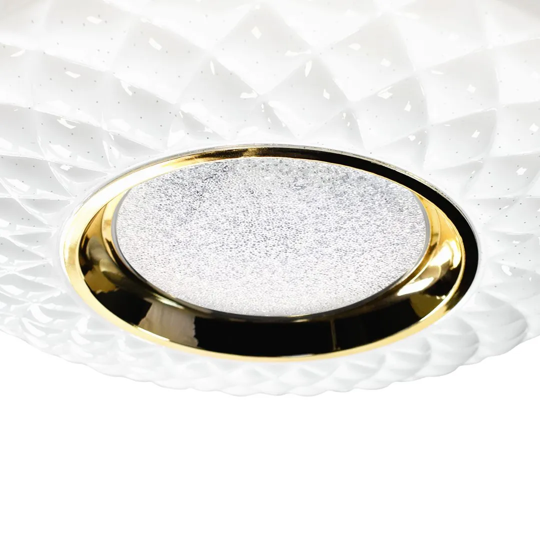 Plafon nowoczesny Lampa na pilota złoty TOKYO GOLD 48W Ø500 mm + Pilot ML8125- Milagro - obrazek 2