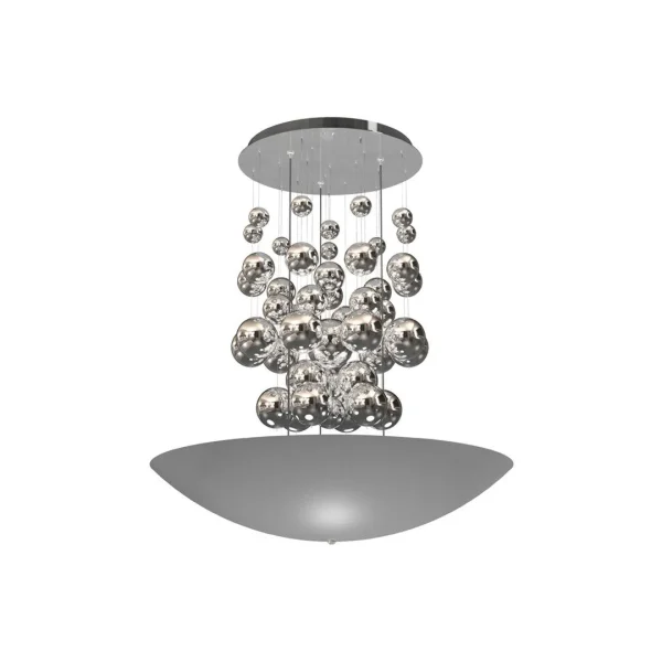 Lampa designerska wisząca PERLA unikatowa SILVER ML858 Milagro
