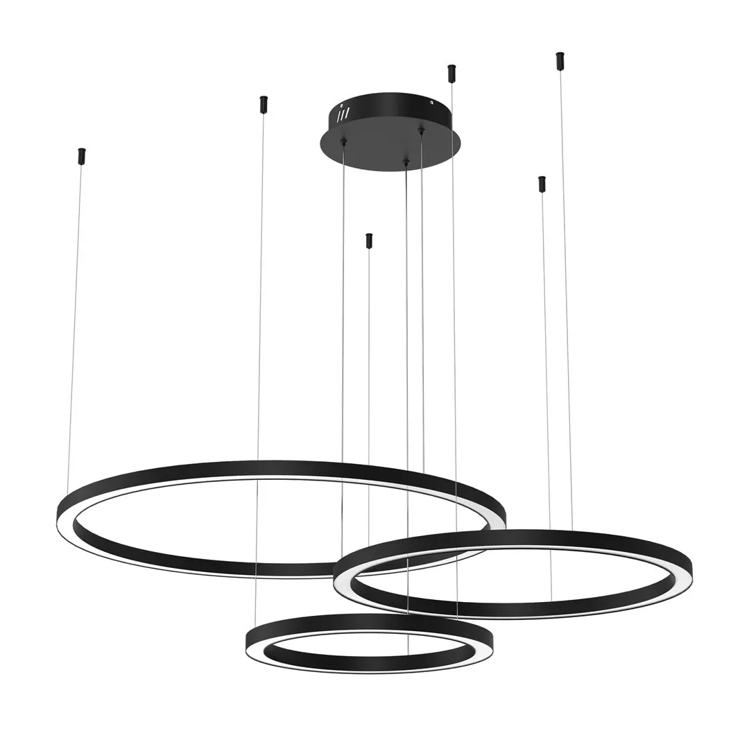 Lampa wisząca RING GALAXIA BLACK 85W LED ML8789 - Milagro