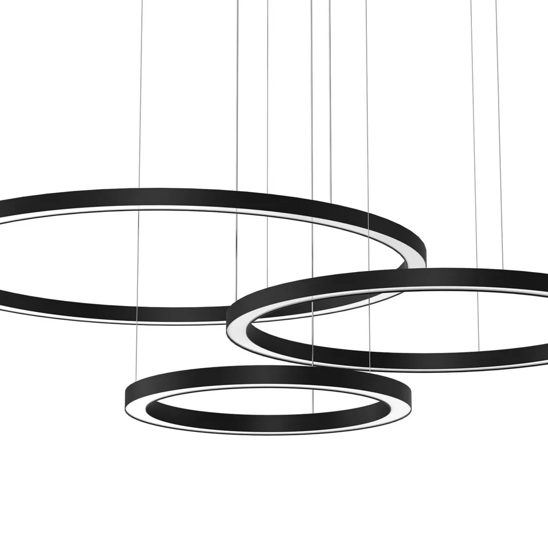 Lampa wisząca RING GALAXIA BLACK 85W LED ML8789 - Milagro - obrazek 2