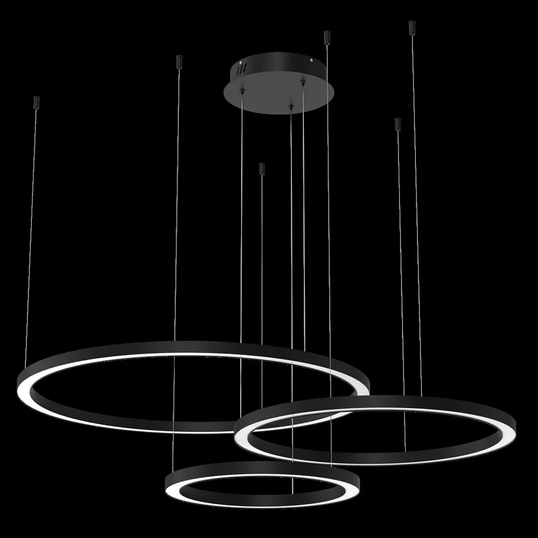 Lampa wisząca RING GALAXIA BLACK 85W LED ML8789 - Milagro - obrazek 8