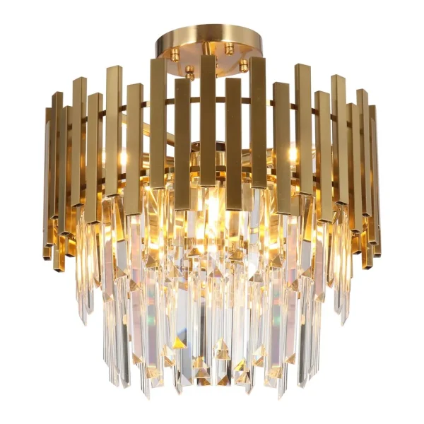 Lampa sufitowa kryształowa ASPEN GOLD 6xE14 ML8810 - Milagro