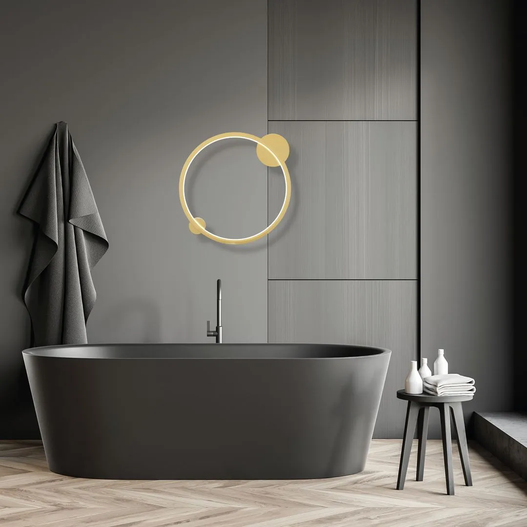Lampa sufitowa łazienkowa Saturno Gold 25W LED ML8859 - Milagro - obrazek 2