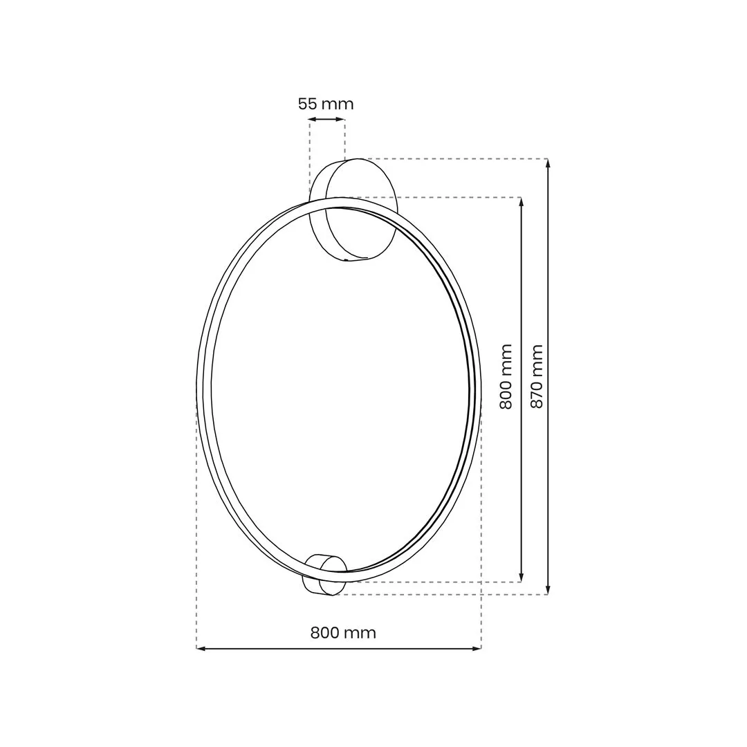 Lampa sufitowa łazienkowa Saturno Gold 46W LED ML8861 - Milagro - obrazek 4