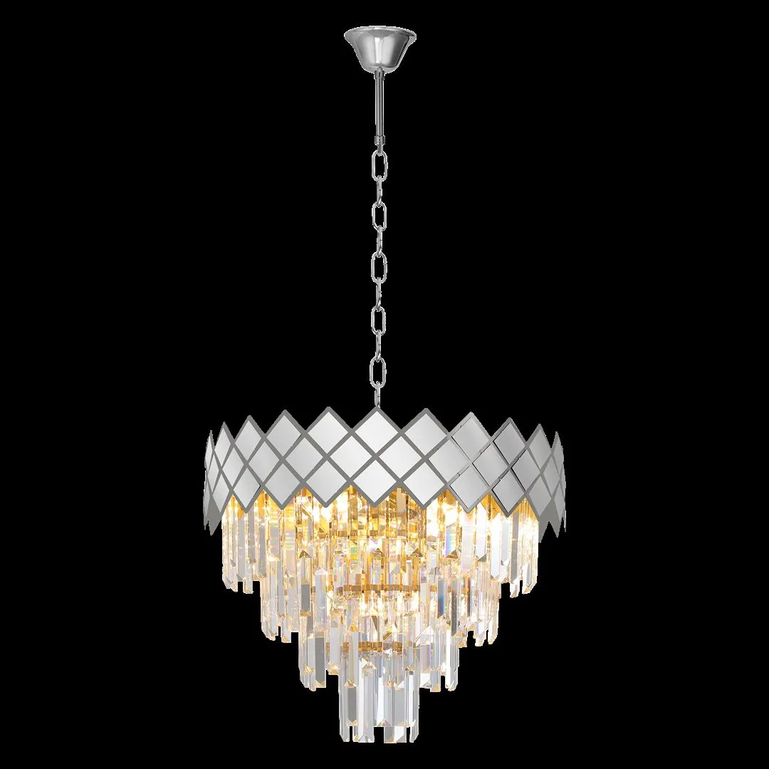 Żyrandol kryształ CARISMA CHROME 9xE14 ML8889 - Milagro - obrazek 6
