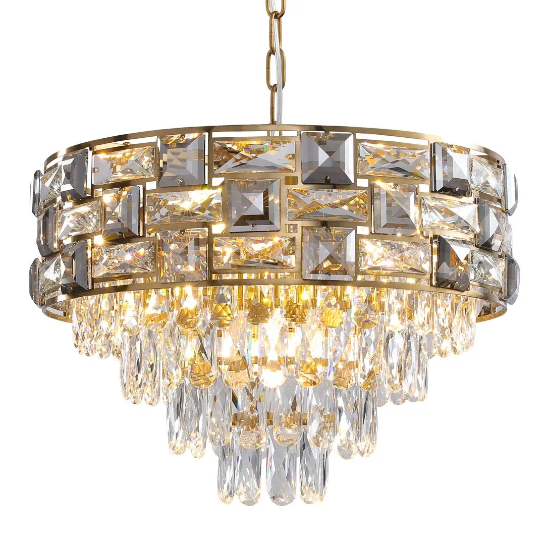 Żyrandol kryształ LUXURIA 9xE14 ML8895 - Milagro - obrazek 2