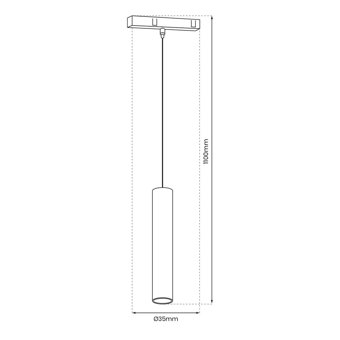 Lampa wisząca / zwis do szyn magnetycznych MAGNETIC TRACK 7W 3000K ML8931 - Milagro - obrazek 7