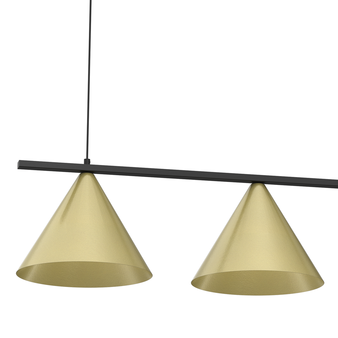 Lampa wisząca CAPITAL CZARNY-ZŁOTY 3XGX53 MLP0937 - Milagro - obrazek 2
