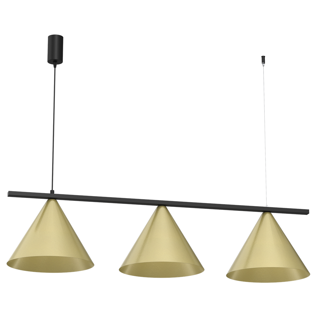 Lampa wisząca CAPITAL CZARNY-ZŁOTY 3XGX53 MLP0937 - Milagro - obrazek 6