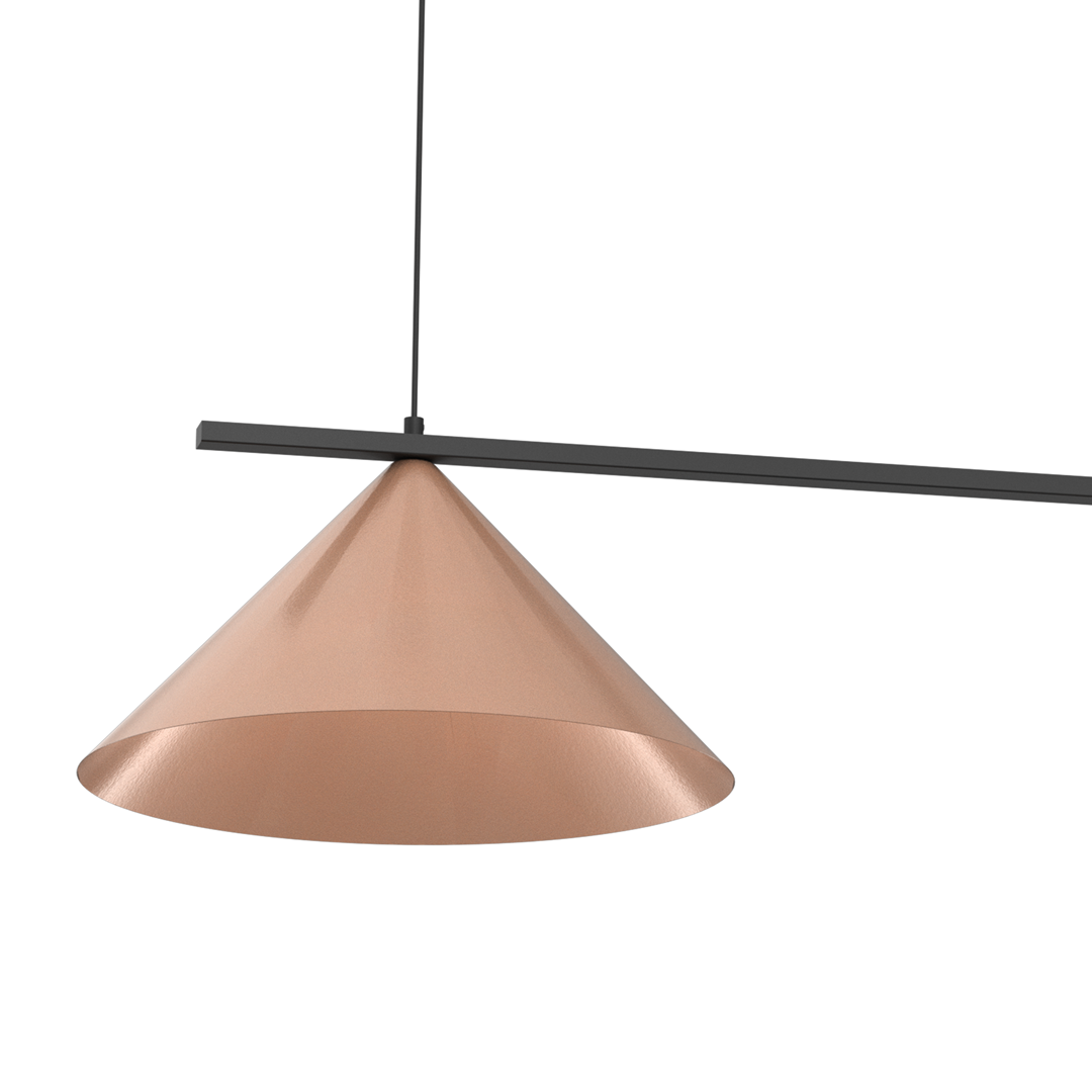 Lampa wisząca CAPITAL CZARNY-MIEDZIANY 2XGX53 MLP0944 - Milagro - obrazek 2