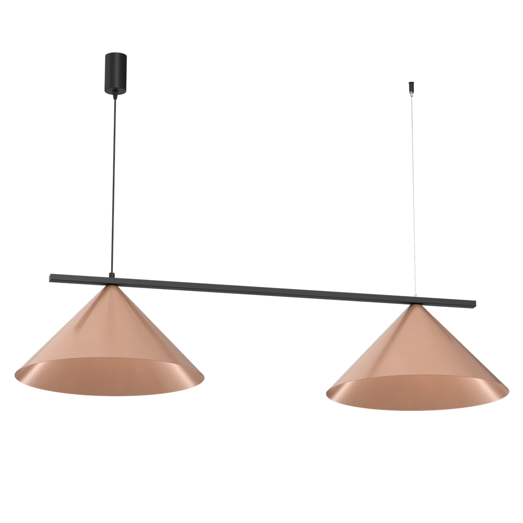 Lampa wisząca CAPITAL CZARNY-MIEDZIANY 2XGX53 MLP0944 - Milagro - obrazek 6