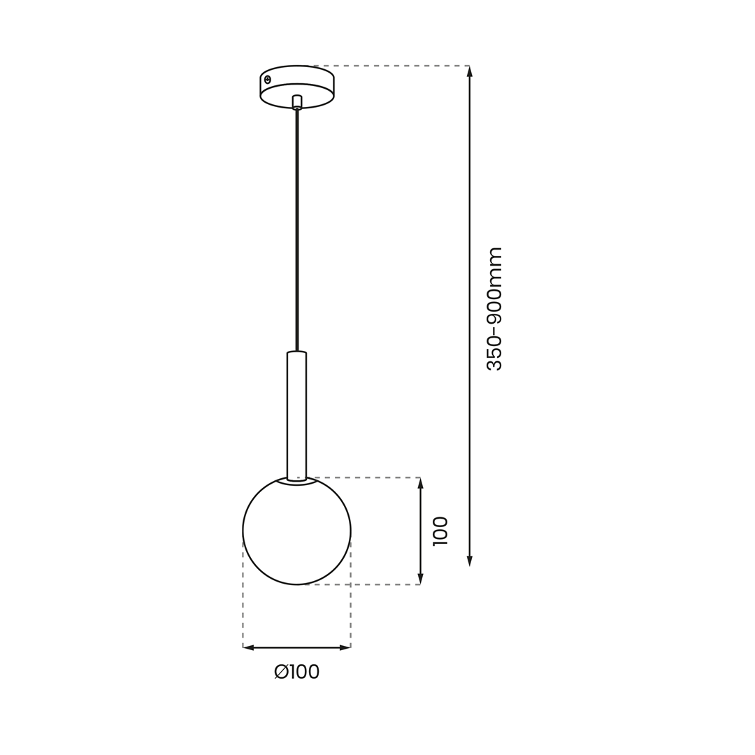 Lampa wisząca PLAY GOLD 1xG9 MLP0971 - Milagro - obrazek 5