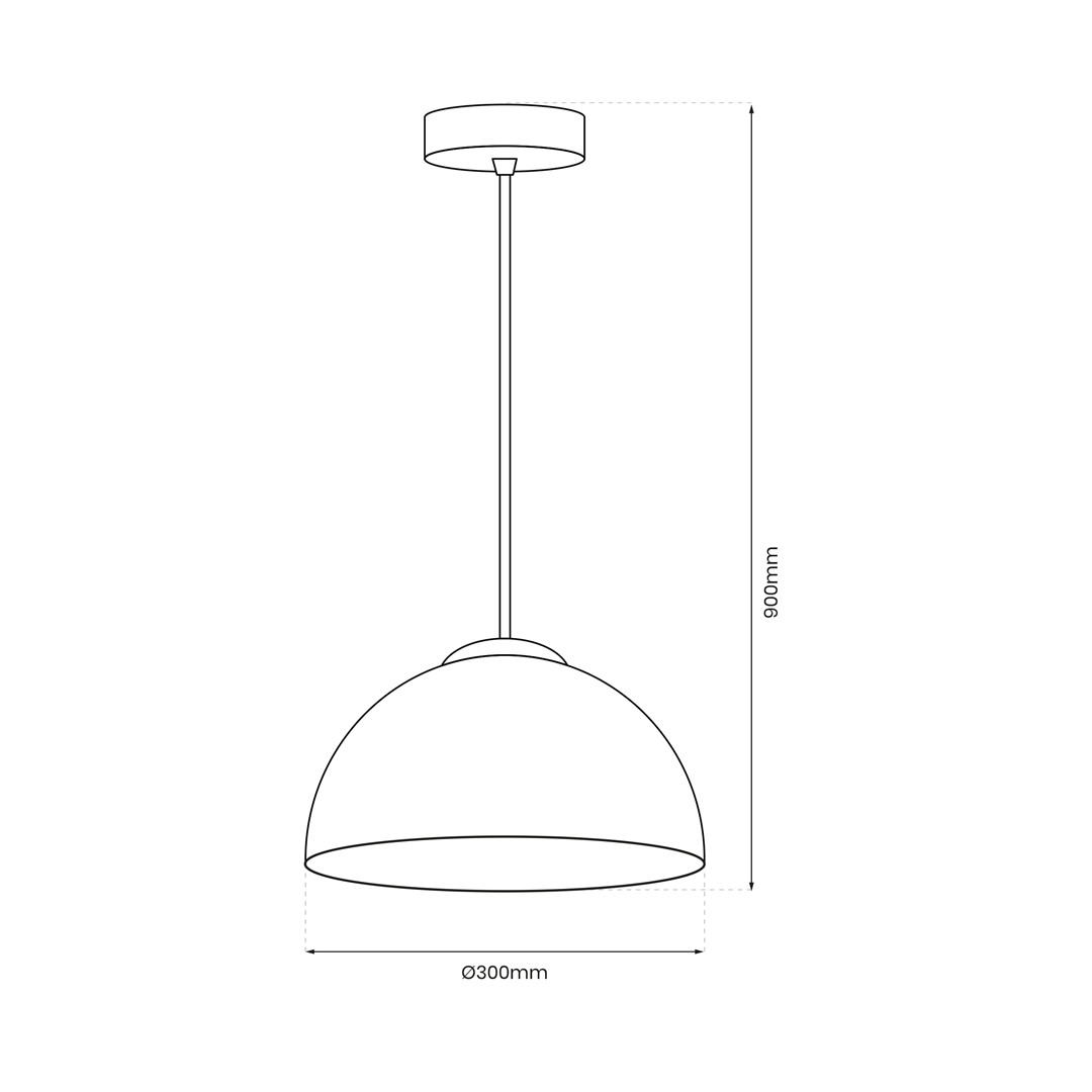 Lampa wisząca GAMMA BLACK 1xE27 MLP1063 - Milagro - obrazek 5
