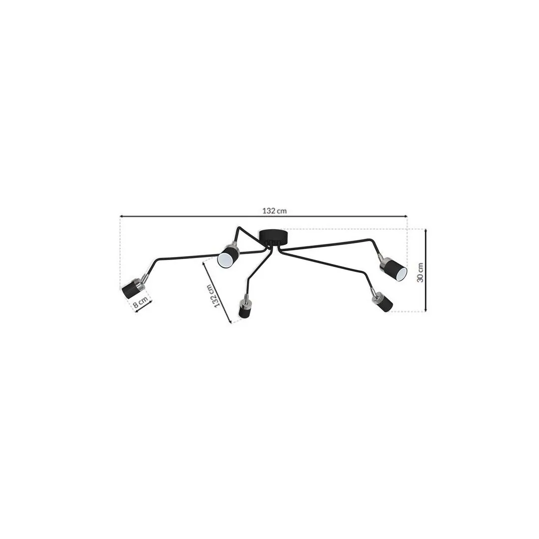 Oprawa sufitowa loft JOKER BLACK MLP1341 - Milagro - obrazek 7