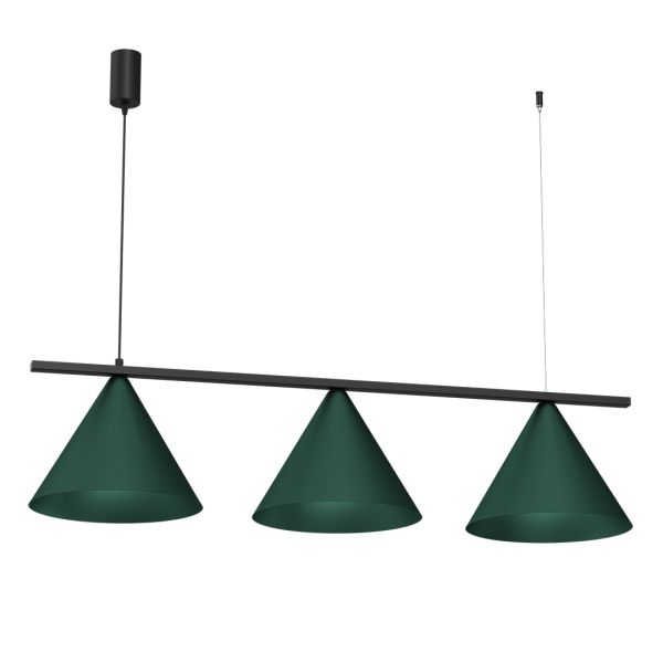 Lampa wisząca CAPITAL BLACK GREEN 3XGX53 MLP1530 - Milagro