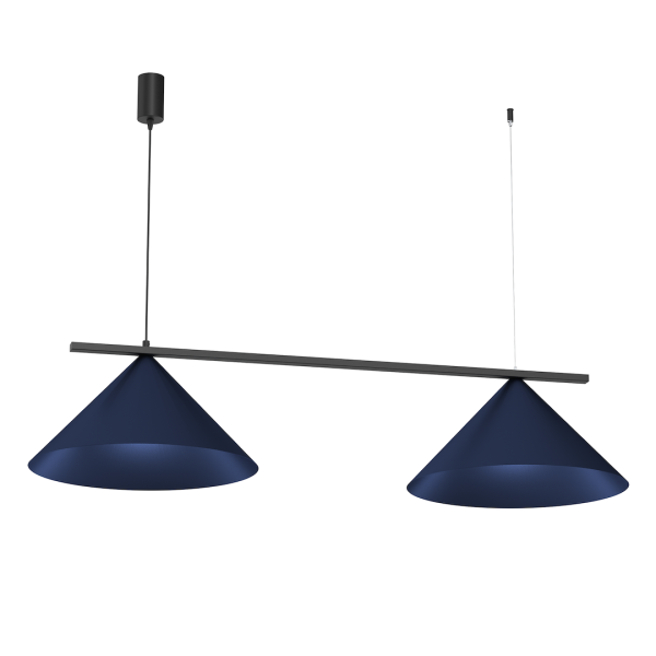 Lampa wisząca CAPITAL BLACK/NAVY BLUE 2XGX53 MLP1531 - Milagro