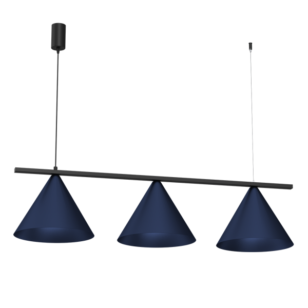 Lampa wisząca CAPITAL BLACK/NAVY BLUE 3XGX53 MLP1532 - Milagro