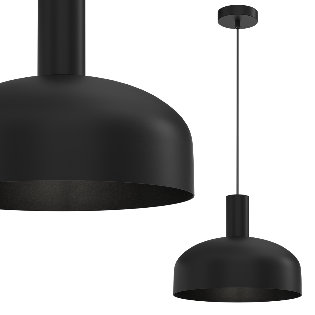Lampa wisząca VISBY BLACK 1xE27 MLP1553 - Milagro - obrazek 2