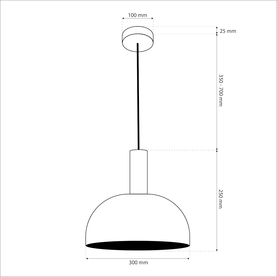 Lampa wisząca VISBY MIĘTOWY 1xE27 MLP1555 - Milagro - obrazek 5