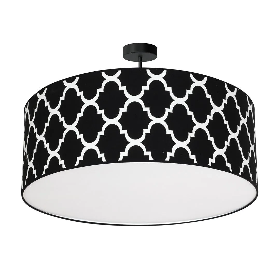 Lampa wisząca abażur PIERRE czarna MLP4419 - Milagro
