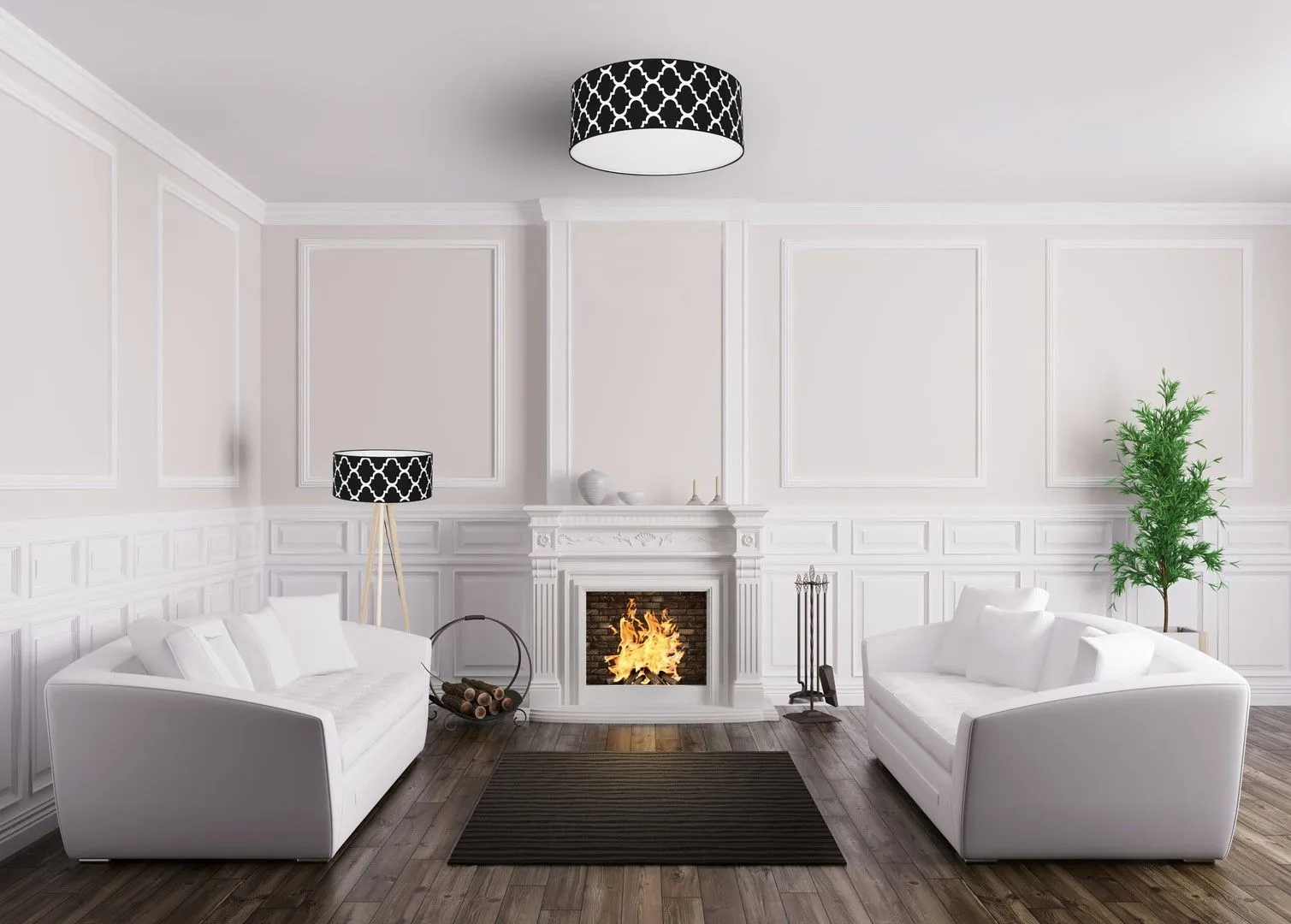 Lampa wisząca abażur PIERRE czarna MLP4419 - Milagro - obrazek 2