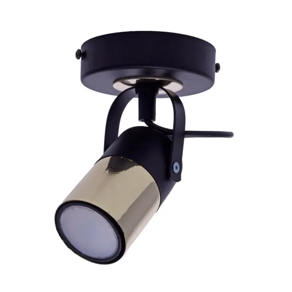 Lampa ścienna WILSON czarno-złota 1xGU10 MLP4850 - Milagro