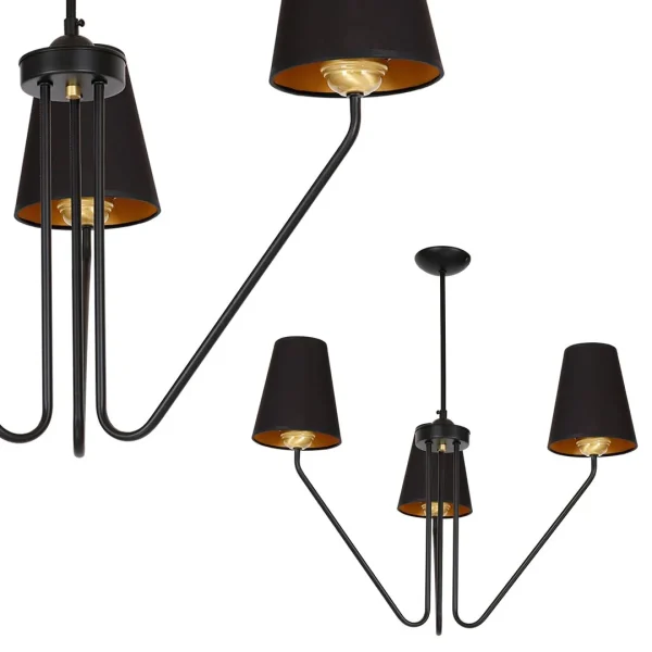 Lampa wisząca VICTORIA BLACK MLP4912 - Milagro