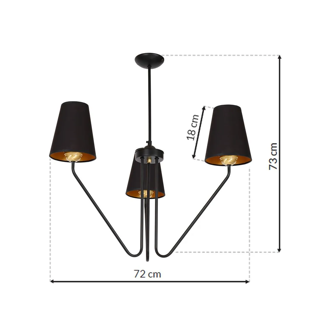 Lampa wisząca VICTORIA BLACK MLP4912 - Milagro - obrazek 9