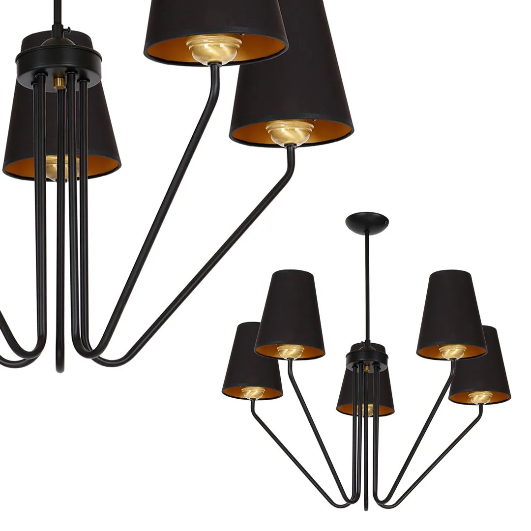 Lampa wisząca VICTORIA BLACK MLP4913 - Milagro